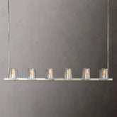 Kuseay Glass Linear Chandelier 60"